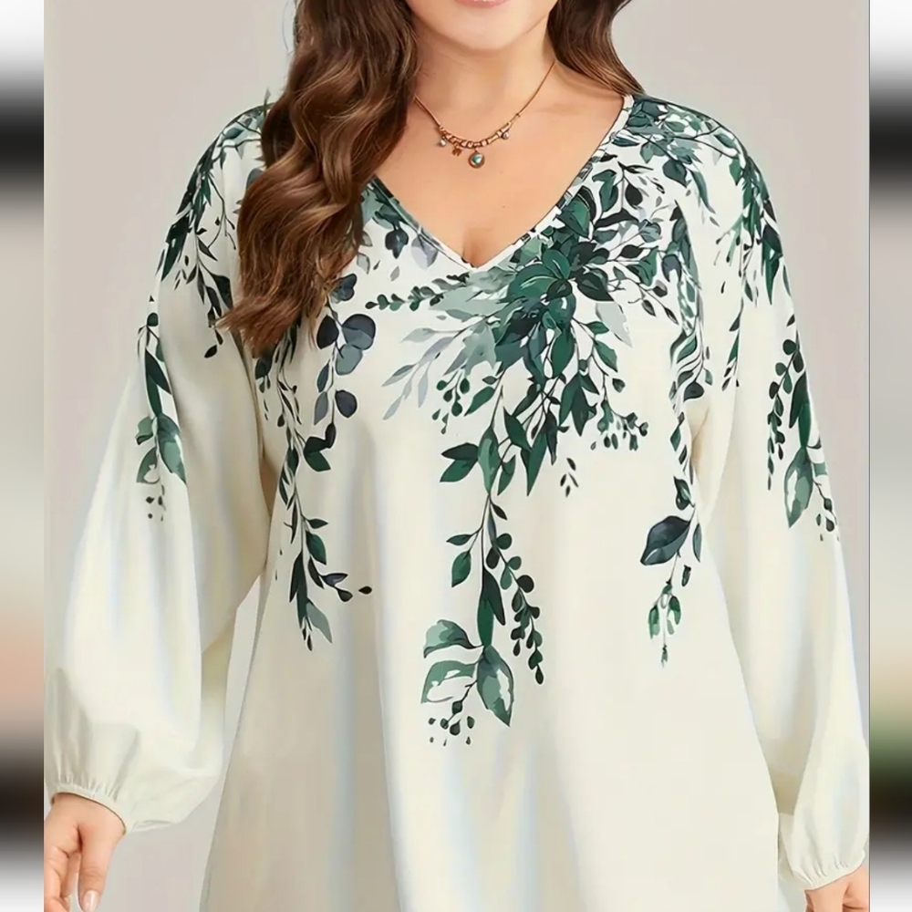 Bloomchic Plus Size Floral Print Blouse